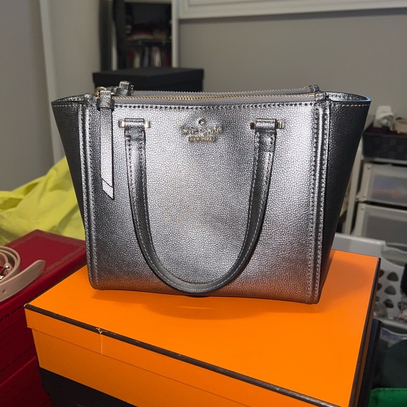 Kate Spade Patterson Drive Mini Kona Satchel - Grey/Silver - Picture 3 of 8